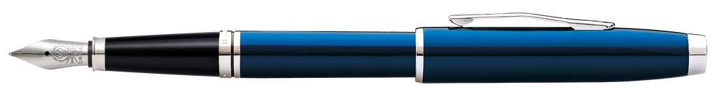 Coventry Blue Lacquer Fine Nib Fountain Pen