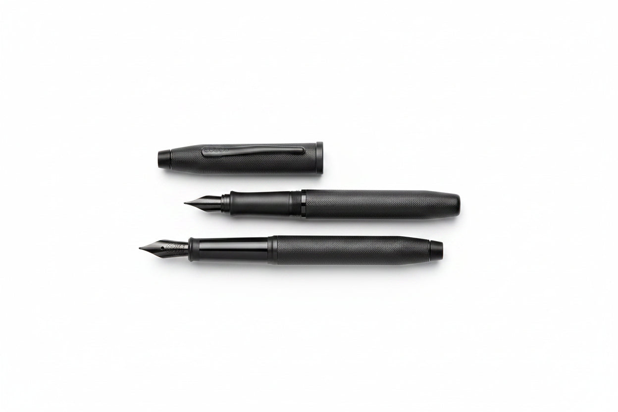 Century® II Black PVD Micro-knurl Fine Nib Fountain Pen