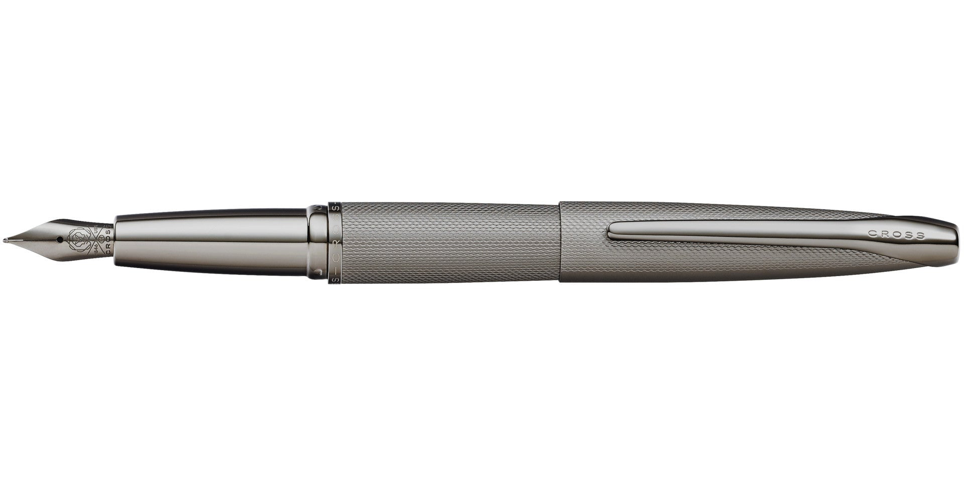 ATX® Sandblasted Titanium Gray Stainless Steel Medium Nib Fountain Pen