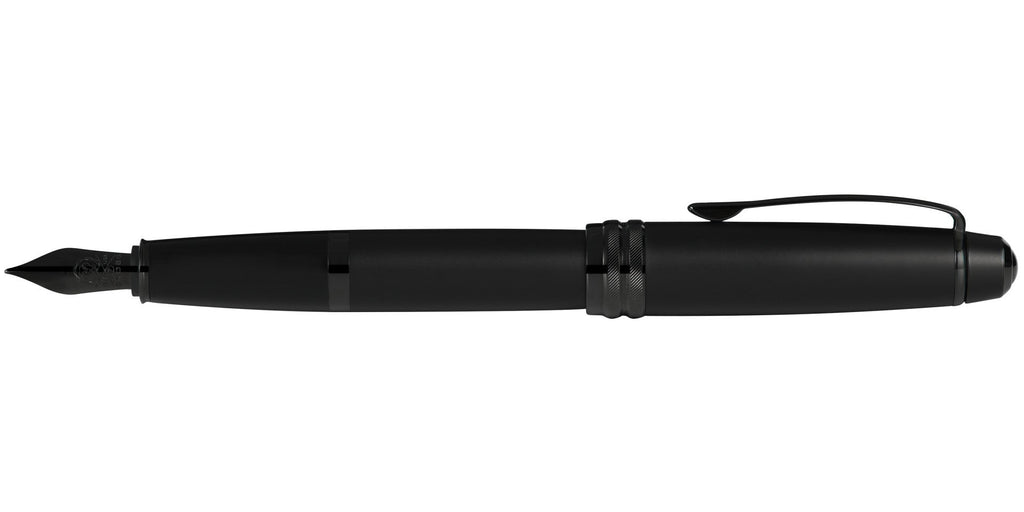 Bailey™ Matte Black Lacquer Stainless Steel Medium Nib Fountain Pen